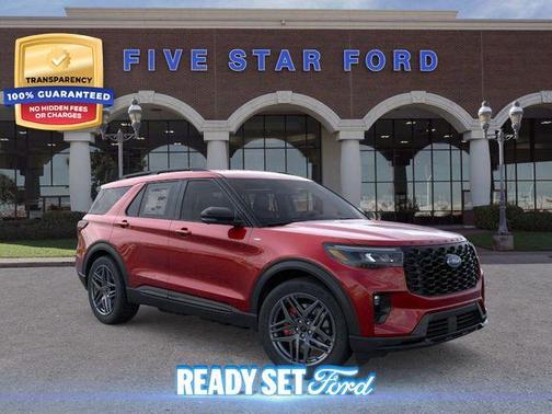 Rapid Red Metallic Tinted Clearcoat 2026 Ford Explorer ST-Line SUV