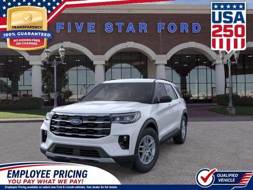 Space White Metallic 2026 Ford Explorer Active
