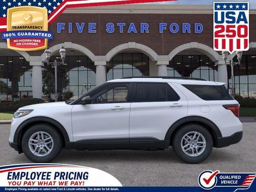 Space White Metallic 2026 Ford Explorer Active