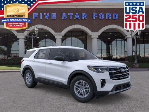 Space White Metallic 2026 Ford Explorer Active