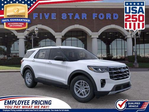 Space White Metallic 2026 Ford Explorer Active SUV