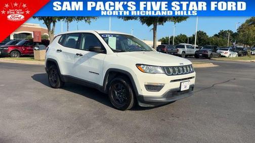 White Clearcoat 2019 Jeep Compass Sport