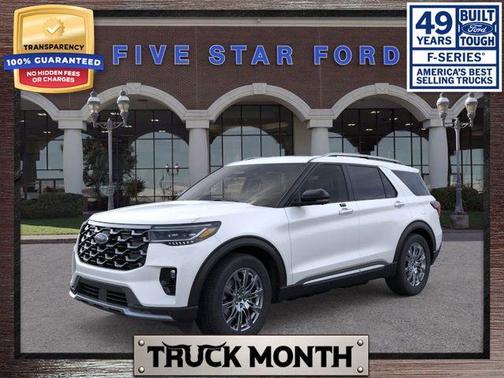 Star White 2026 Ford Explorer Platinum