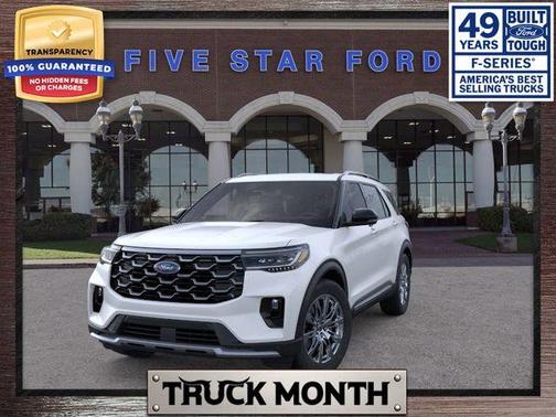 Star White 2026 Ford Explorer Platinum