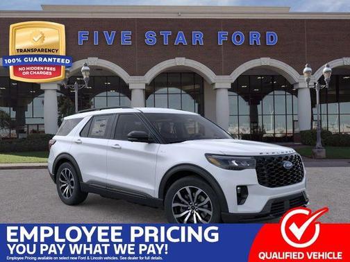Space White Metallic 2026 Ford Explorer ST-Line