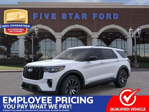 Space White Metallic 2026 Ford Explorer ST-Line
