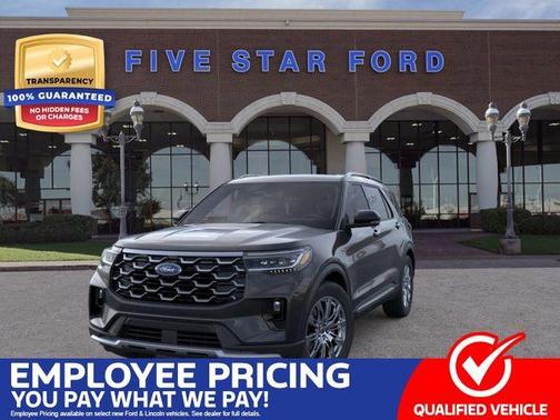 Agate Black Metallic 2026 Ford Explorer Platinum