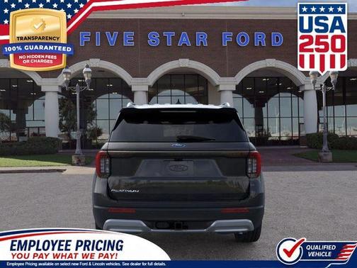 Agate Black Metallic 2026 Ford Explorer Platinum