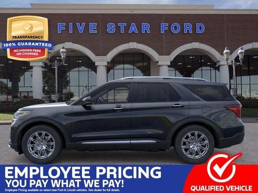 Agate Black Metallic 2026 Ford Explorer Platinum