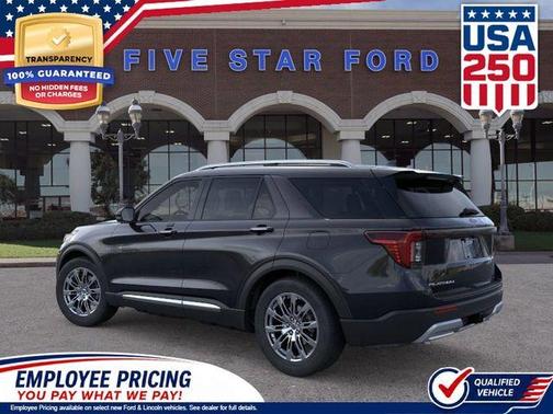 Agate Black Metallic 2026 Ford Explorer Platinum
