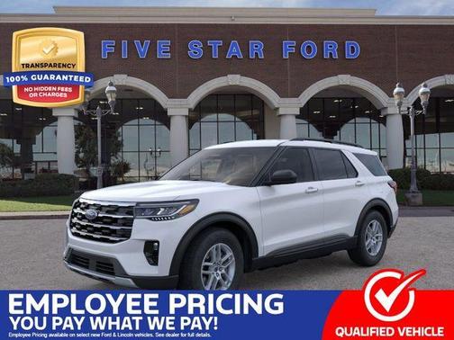 Space White Metallic 2026 Ford Explorer Active