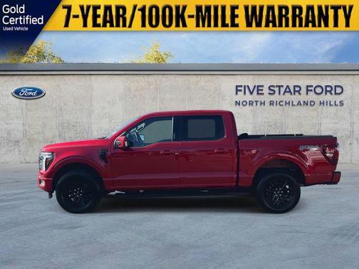 Red Metallic 2024 Ford F-150 Lariat