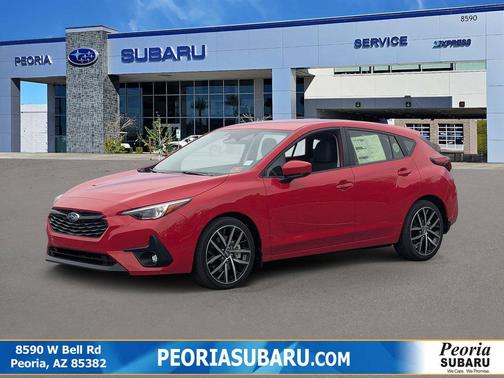 Pure Red 2026 Subaru Impreza Sport