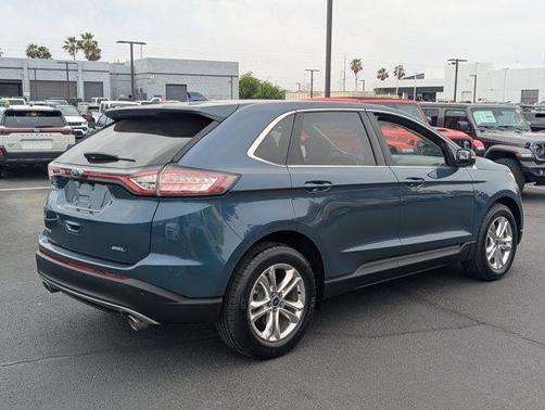 Blue 2016 Ford Edge SEL