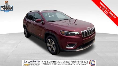 Velvet Red Pearlcoat 2019 Jeep Cherokee Limited