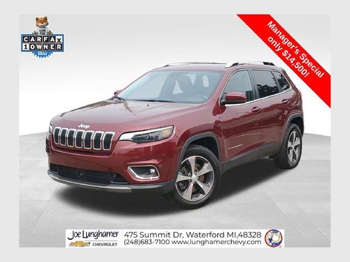 Velvet Red Pearlcoat 2019 Jeep Cherokee Limited
