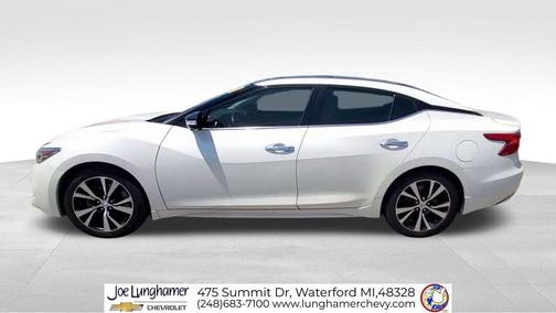 Pearl White 2017 Nissan Maxima 3.5 Platinum