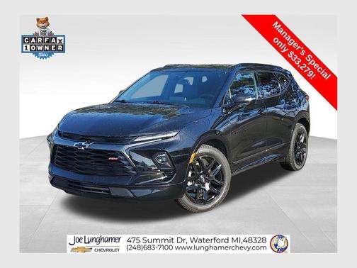 Black 2023 Chevrolet Blazer RS