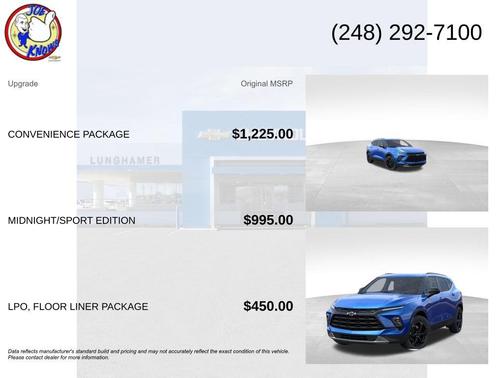 Riptide Blue Metallic 2026 Chevrolet Blazer 2LT