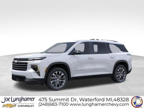 Summit White 2026 Chevrolet Traverse LT