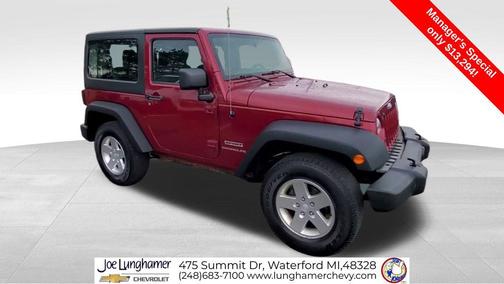 Deep Cherry Red Crystal Pearlcoat 2012 Jeep Wrangler Sport