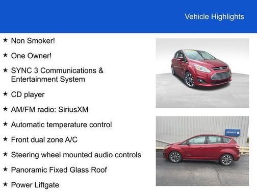 Ruby Red 2017 Ford C-Max Energi Titanium