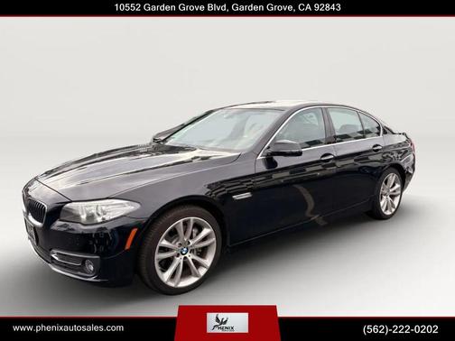 Black 2016 BMW 535 535i Sedan 4D