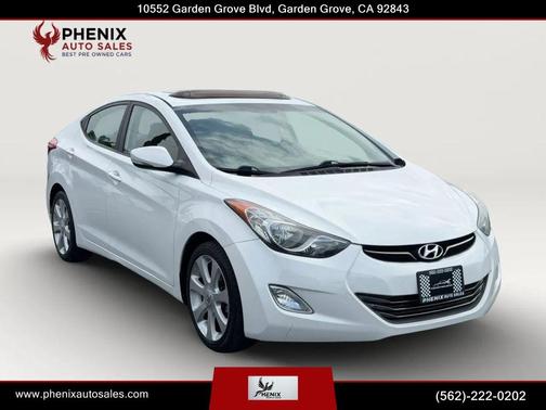 White 2013 Hyundai ELANTRA Limited