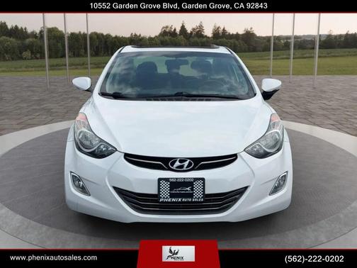 White 2013 Hyundai ELANTRA Limited