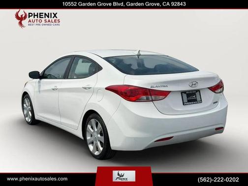 White 2013 Hyundai ELANTRA Limited
