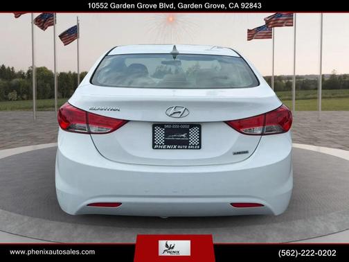 White 2013 Hyundai ELANTRA Limited
