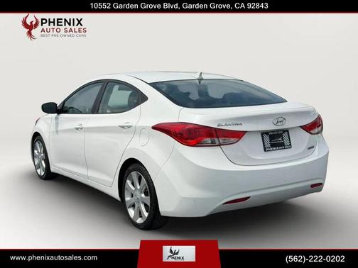 White 2013 Hyundai ELANTRA Limited
