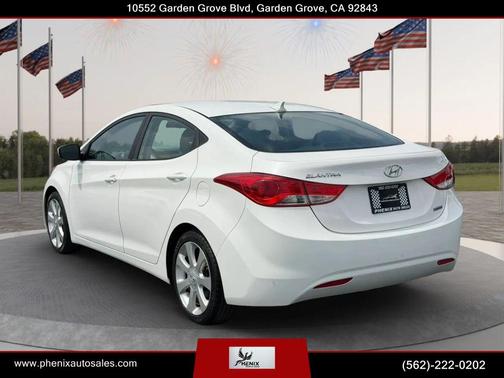 White 2013 Hyundai ELANTRA Limited