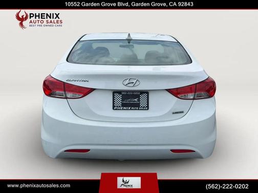 White 2013 Hyundai ELANTRA Limited