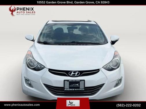 White 2013 Hyundai ELANTRA Limited