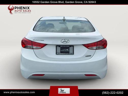 White 2013 Hyundai ELANTRA Limited