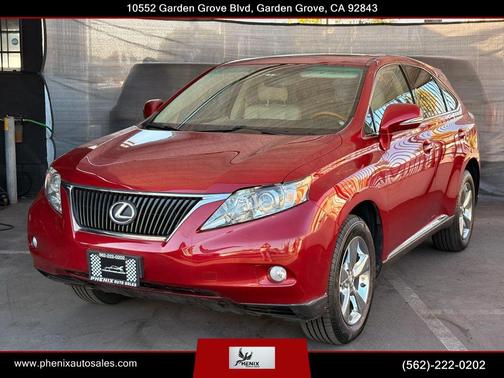 Matador Red Mica 2010 Lexus RX 350 Base