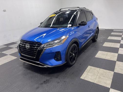 Blue 2021 Nissan Kicks SR