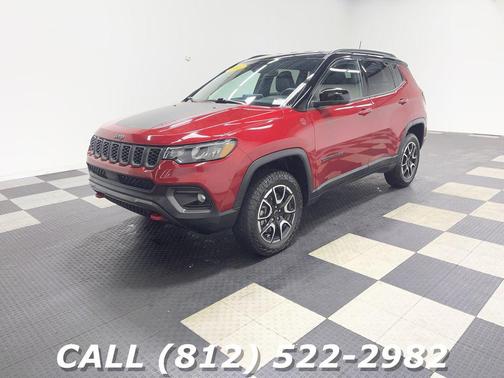 Red 2025 Jeep Compass Trailhawk
