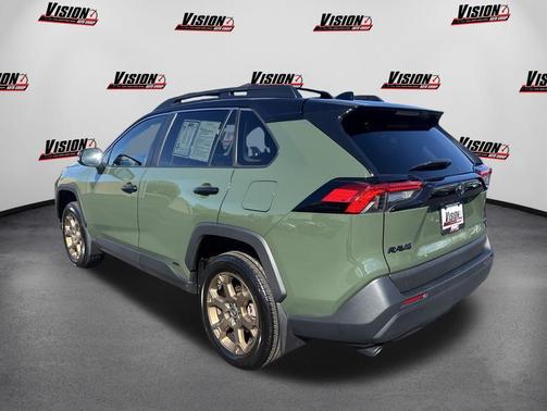 Army Green/Midnight Black Metallic 2024 Toyota RAV4 Hybrid Woodland Edition