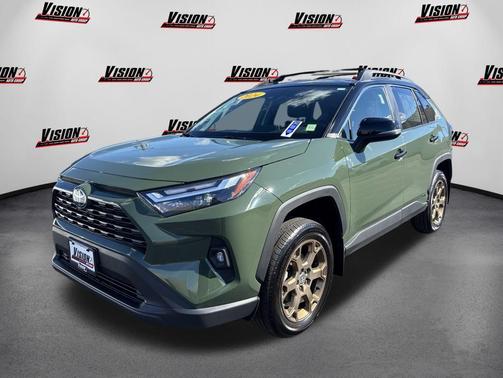 Army Green/Midnight Black Metallic 2024 Toyota RAV4 Hybrid Woodland Edition