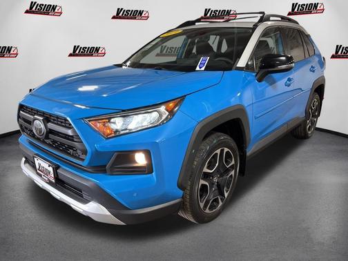 Blue Flame/Ice Edge Roof 2019 Toyota RAV4 Adventure