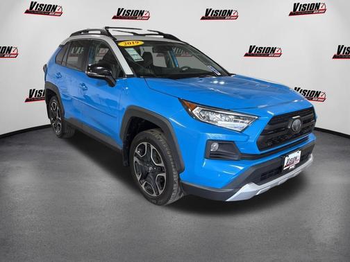 Blue Flame/Ice Edge Roof 2019 Toyota RAV4 Adventure