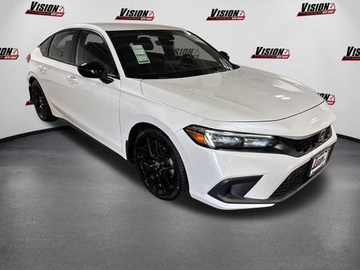 Platinum White Pearl 2023 Honda Civic Sport