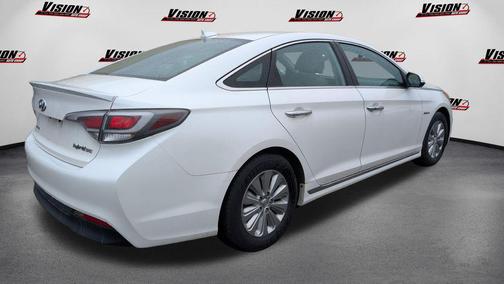 Diamond White Pearl 2016 Hyundai SONATA Hybrid SE