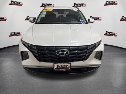 Quartz White 2022 Hyundai TUCSON Hybrid Blue