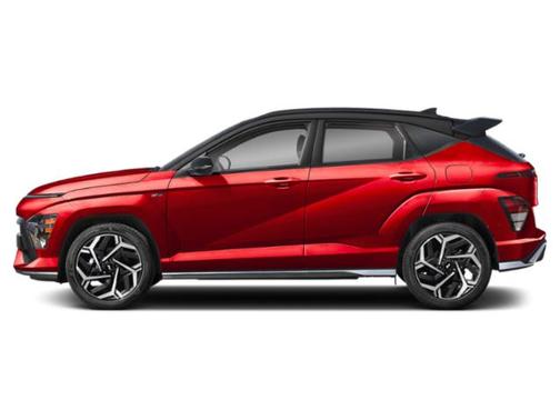 Ultimate Red Metallic w/Black Roof 2024 Hyundai KONA N Line