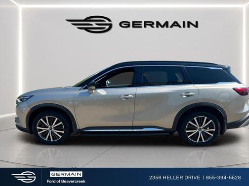 Warm Titanium/Black Obsidian 2023 INFINITI QX60 AUTOGRAPH