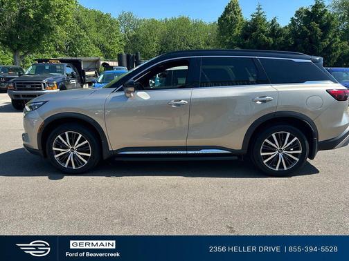 Warm Titanium/Black Obsidian 2023 INFINITI QX60 AUTOGRAPH