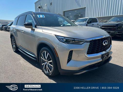 Warm Titanium/Black Obsidian 2023 INFINITI QX60 AUTOGRAPH
